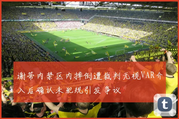 谢蒂内禁区内摔倒遭裁判无视VAR介入后确认未犯规引发争议